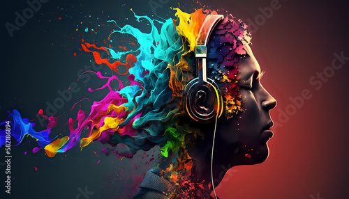 Get ready to be inspired with this colorful & creative music background illustration. This design is perfect for anyone who loves to listen to music and feel the beat.