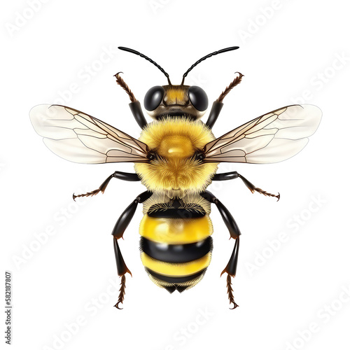 bee isolated on white © purich