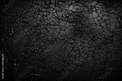 black texture overlay with a natural burnt look, generative ai