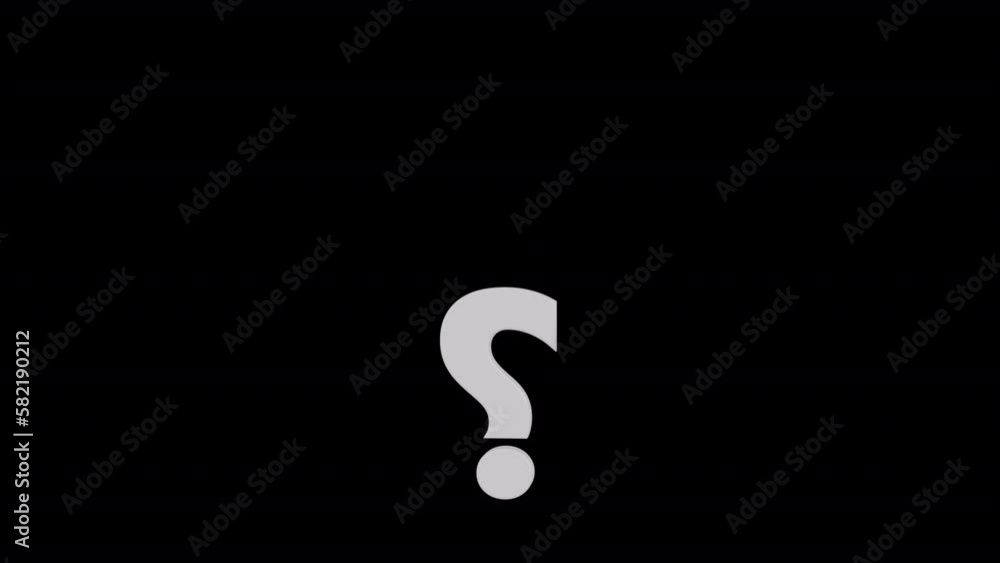 Rising Scale up White Question Mark Isolated on alpha background Rising Scale up White Question Mark Isolated on alpha background