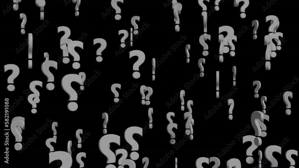 White Question Mark Floating Isolated on alpha background White Question Mark Floating Isolated on alpha background