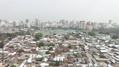 Karail Slum, Karail Basti in Dhaka photo