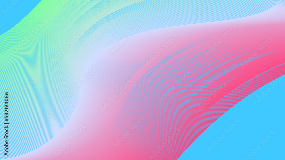 Obraz premium Wave background design with red and blue color