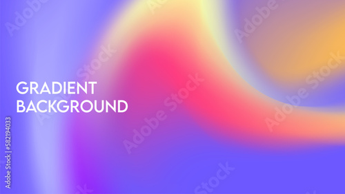 Abstract colorful background design with gradient mesh style