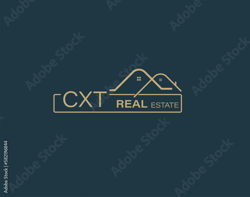 cxt Real Estate and Consultants Logo Design Vectors images. Luxury Real Estate Logo Design photo