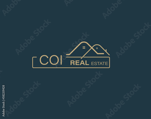 COI Real Estate and Consultants Logo Design Vectors images. Luxury Real Estate Logo Design
