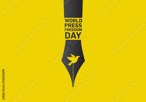 World press freedom day concept vector illustration Banner. World Press Freedom Day or World Press Day to raise awareness of the importance of freedom of the press.