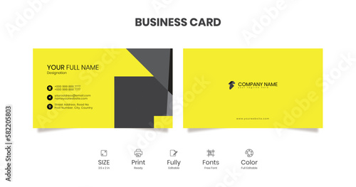 Minimal Corporate Business Card Design Print Ready files