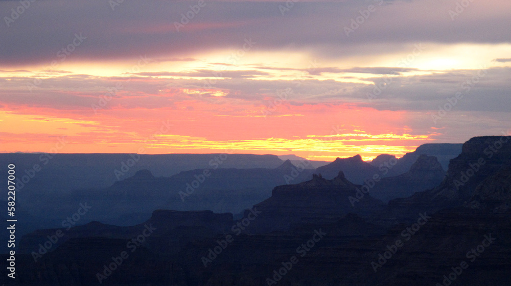 Sunset at Grand Canyon National Park, America