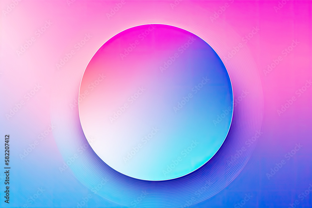  circle gradient background, Generative AI

