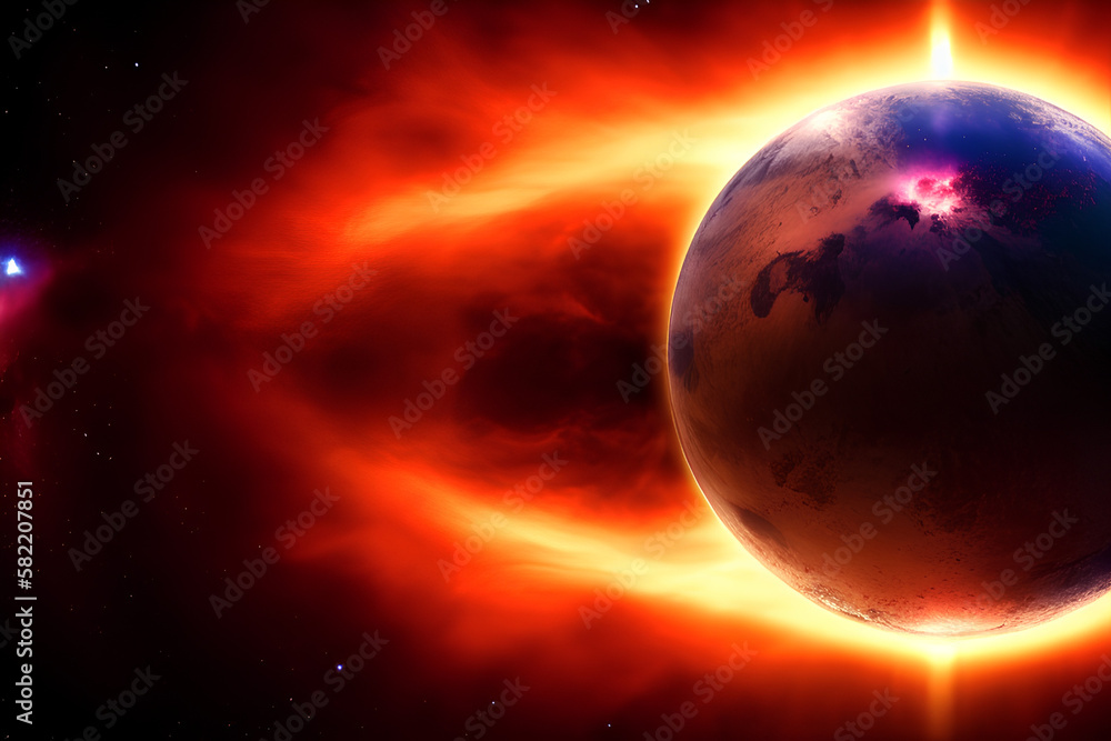 Earth and sun Generative AI Earth and sun Generative AI