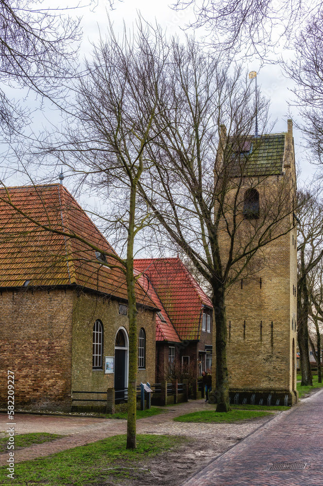 Ballum Old church tower, Ameland, Friesland, The Netherlands Ballum Old church tower, Ameland, Friesland, The Netherlands