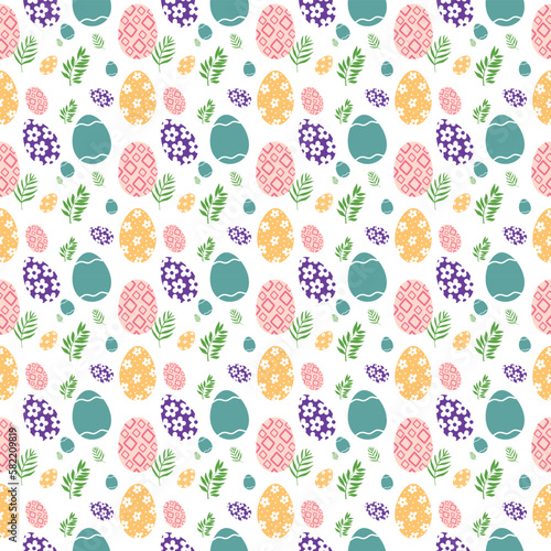 Colorful easter seamless pattern. Easter seamless pattern. Easter pattern. Happy easter