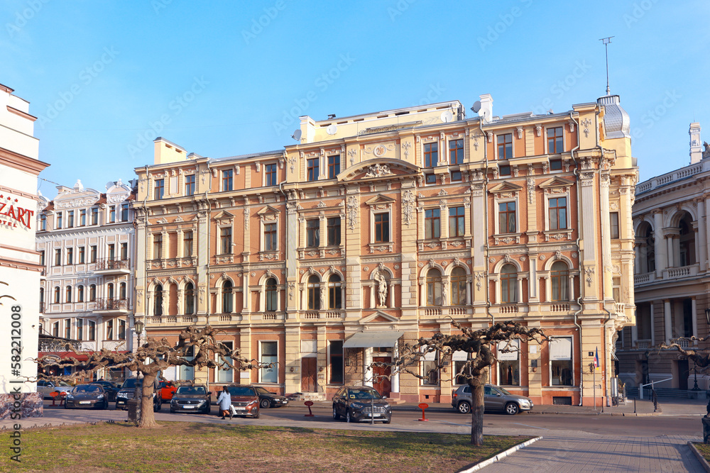 Vintage house of downtown in Odessa, Ukraine