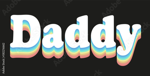 Daddy vintage typography