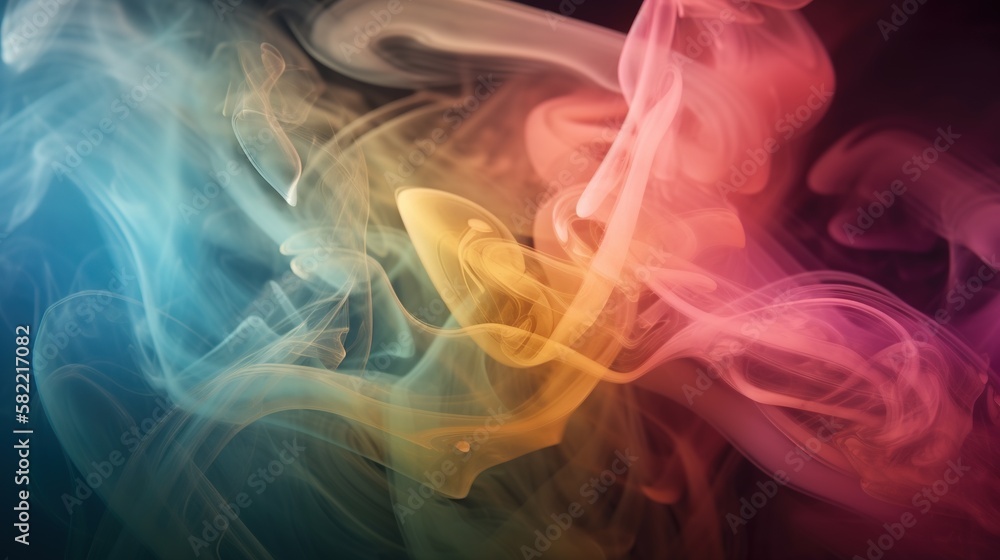 Artistic Smoke Colors Backgrounds.Generative AI Artistic Smoke Colors Backgrounds.Generative AI