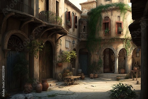 Charming Townscapes  generative AI