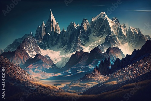 Awe-Inspiring Beauty of Snowy Mountains