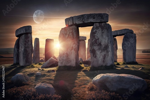 Journey to the Past: stonehenge, generative AI