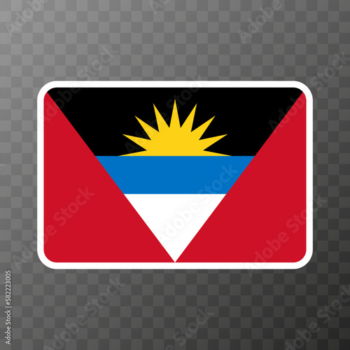Antigua and Barbuda flag, official colors and proportion. Vector illustration. Free Download Antigua and Barbuda flag, official colors and proportion. Vector illustration. - GFXLoad