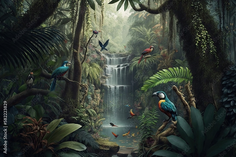 The Untamed Beauty of Amazon Jungle, generative AI