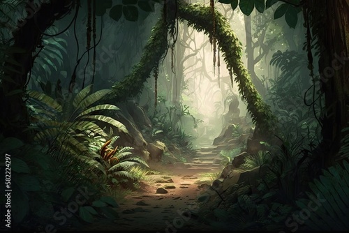 Jungle, generated with AI © Artificial Soul