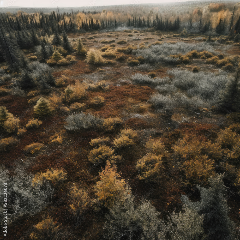 Aerial view of a forest-Drone shot of a Landscape-Generative AI Aerial view of a forest-Drone shot of a Landscape-Generative AI