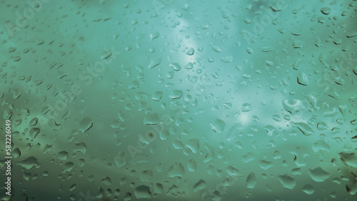 drops of rain on glass