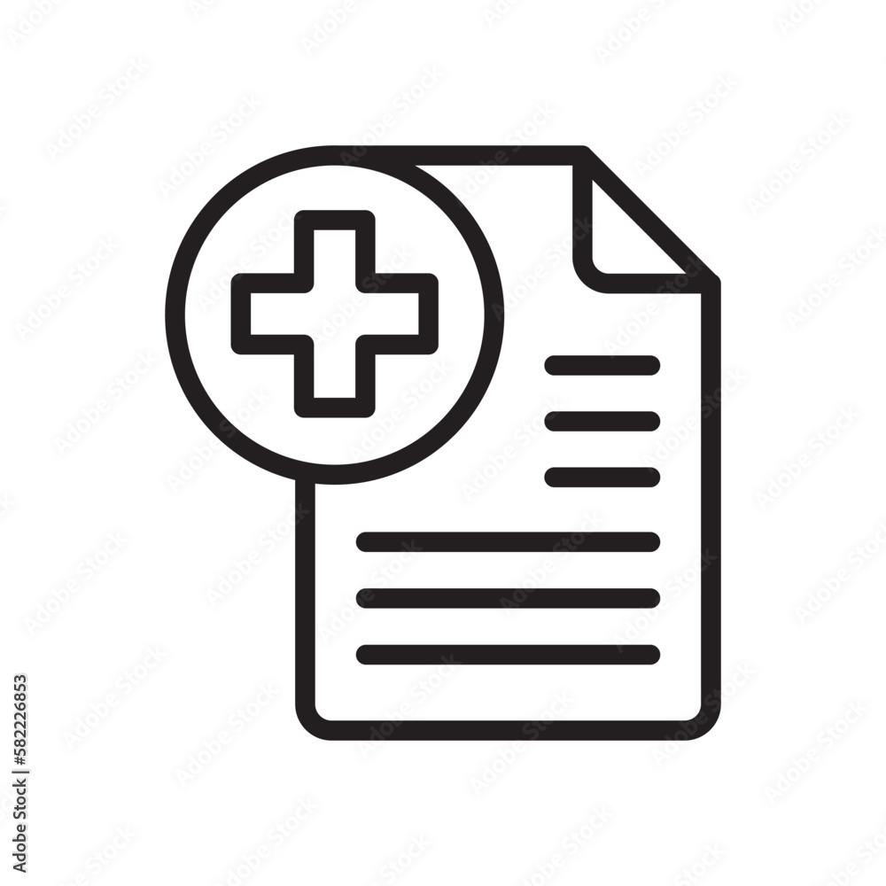 medical recipe icon design vector template medical recipe icon design vector template