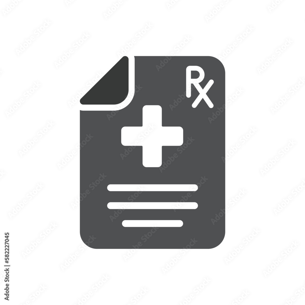medical recipe icon design vector template medical recipe icon design vector template