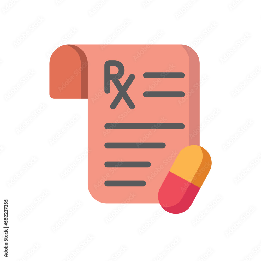 medical recipe icon design vector template medical recipe icon design vector template