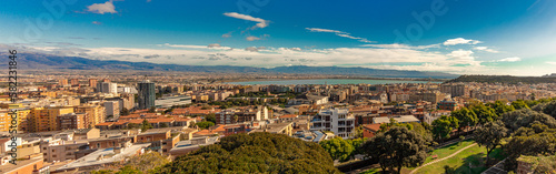 Panorama of the Villanova district in the city of Cagliari. Sardinia, Italy © murasal