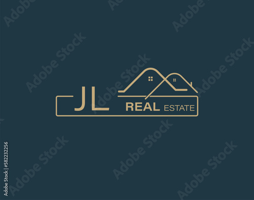 JL Real Estate & Consultants Logo Design Vectors images. Luxury Real Estate Logo Design