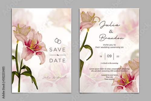 Wedding invitation template