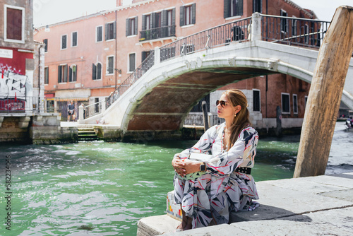 vacationing woman