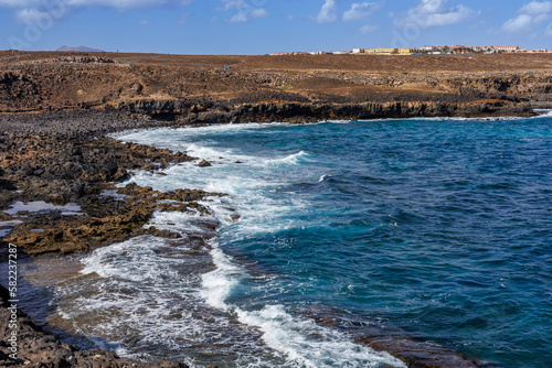 Piscina Natural attraction on the coast of Fuerteventura Island
