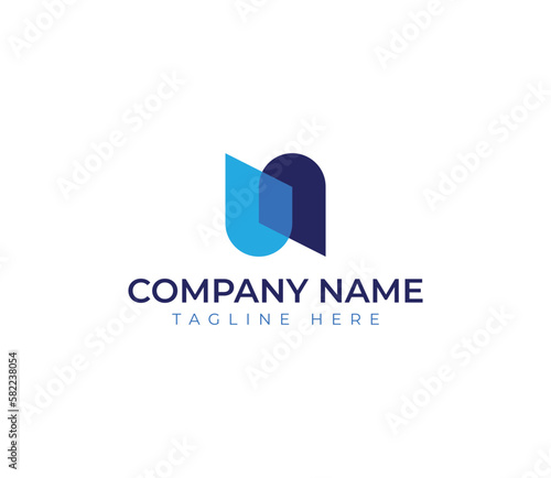 Abstract letter U logo design. Graphic Alphabet U Symbol for Corporate Business Identity.
