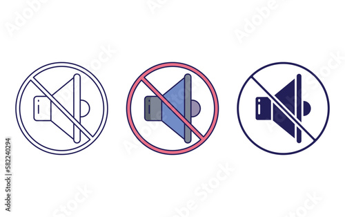 Mute vector vector icon