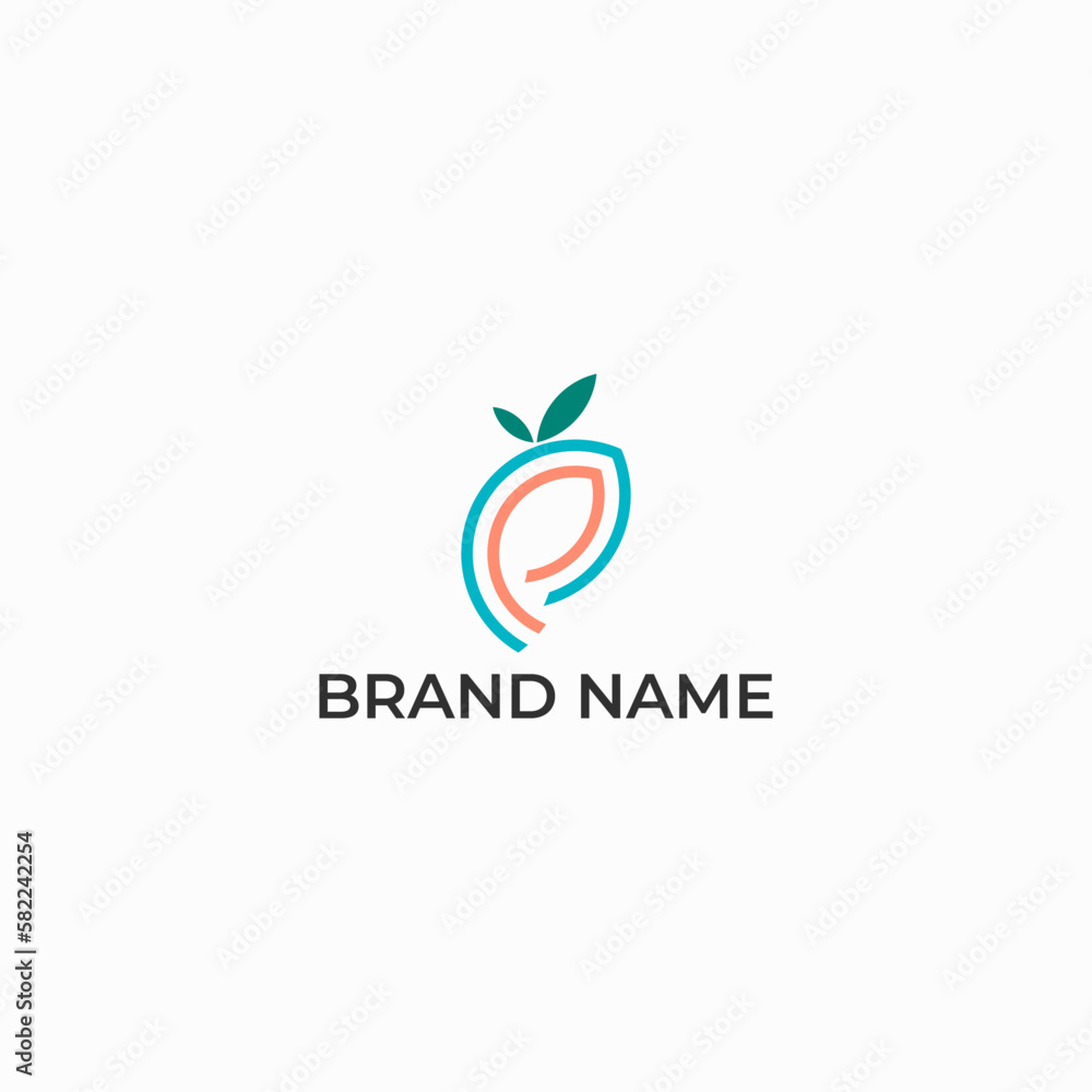 ILLUSTRATION ABSTRACT LEAF NATURE. ECO ELEMENT LOGO ICON DESIGN VECTOR FOR YOUR BRAND, BUSINESS