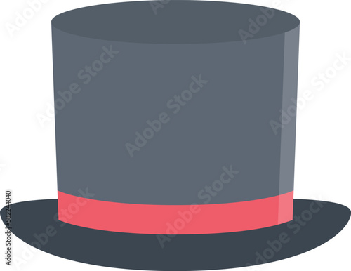 design vector image icons clothes cylinder hat  