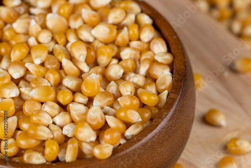 dry corn for cooking and popcorn