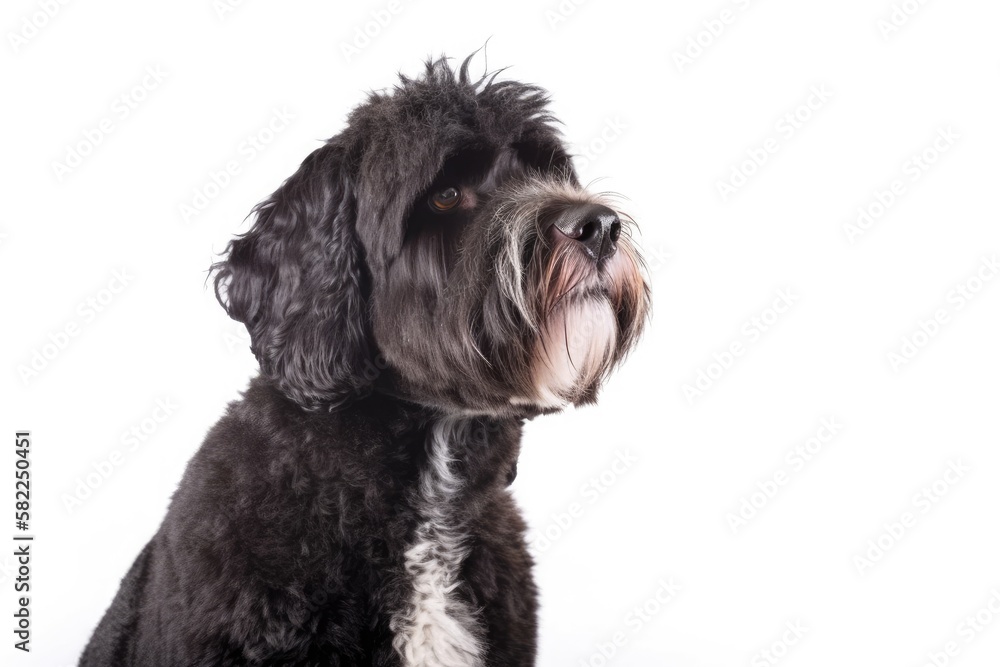 keeping still against a white background. Generative AI keeping still against a white background. Generative AI
