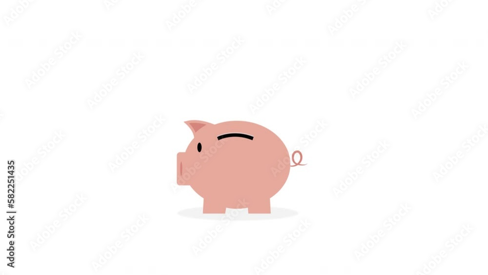 Money saving concept. Dollar coins falling into a piggy bank. making money, business, finance, money. Money saving concept. Dollar coins falling into a piggy bank. making money, business, finance, money.