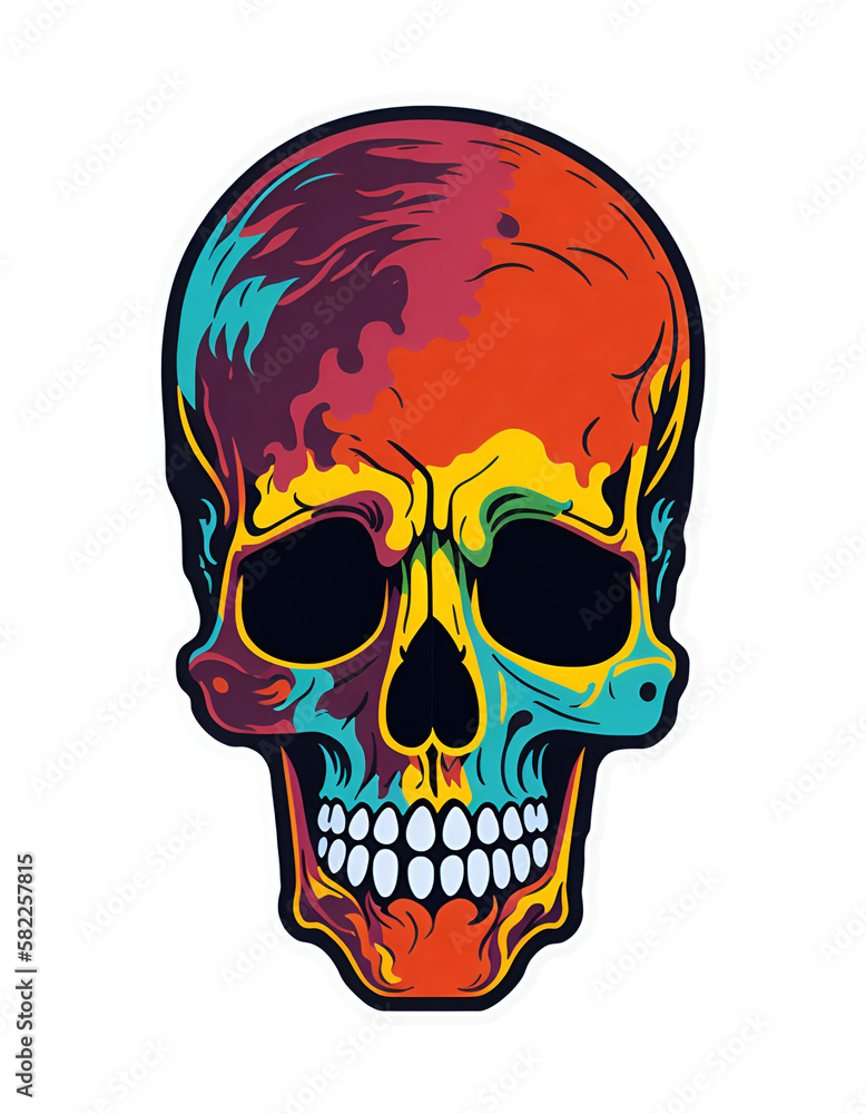 Obraz premium human skull