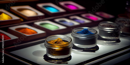 mixing pigments for fabric dyes (generative ai content)