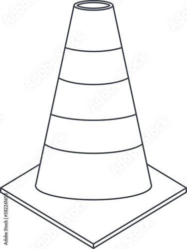 traffic cone icon