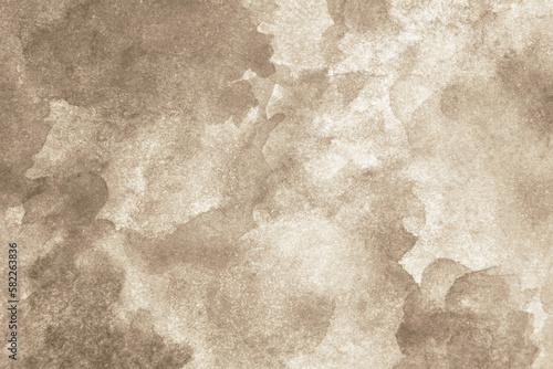 Obraz na płótnie Light brown abstract watercolor pattern. Paper. Beige color. Art background for design. Dirty. Grunge. Daub, stain, spot, blot, splash. w salonie