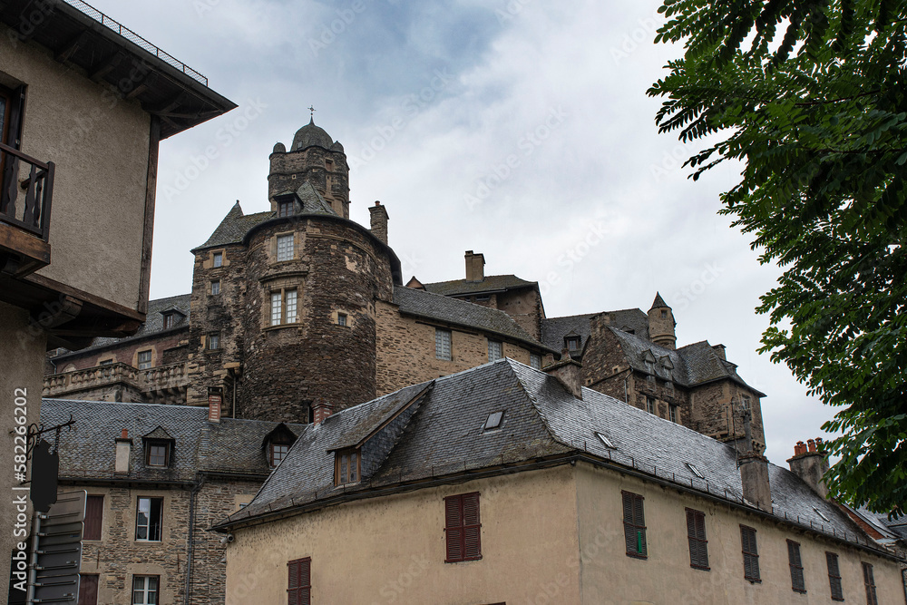Architecture of the town of Estaing in the Lot valley in Aveyron, France Architecture of the town of Estaing in the Lot valley in Aveyron, France