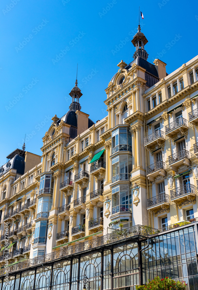 Historic Belle Epoque luxury Ancien Hotel Regina in Cimiez district of Nice on French Riviera Azure Coast in France