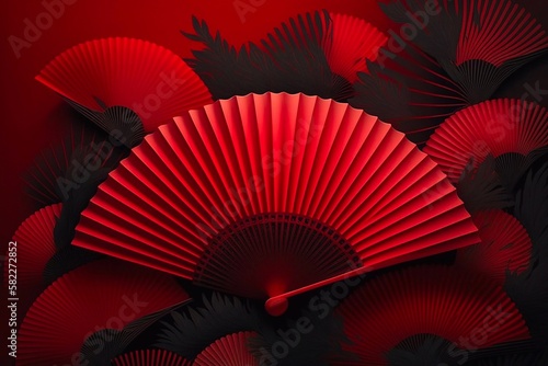 Chinese New Year Background. Generative AI